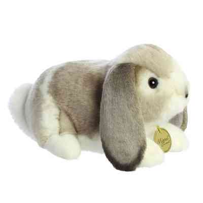 Мягкая игрушка Aurora мягконабивная Голландский вислоухий кролик Серый 23 см (201090B) Винница