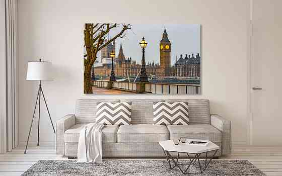 Картина холст в гостиную / спальню   Лондон   MLP_221 40x80 см Киев