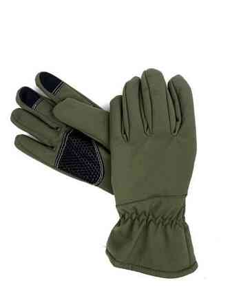 Перчатки SoftShell хакі з Тачскріном утеплені Запорожье