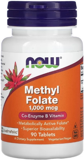 Метилфолат NOW Methyl Folate 1000mcg 90 tabs Киев - изображение 1