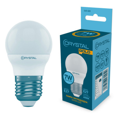 Лампочка CRYSTAL G45 7W PA Е27 4000K (G45-020) Винница - изображение 1