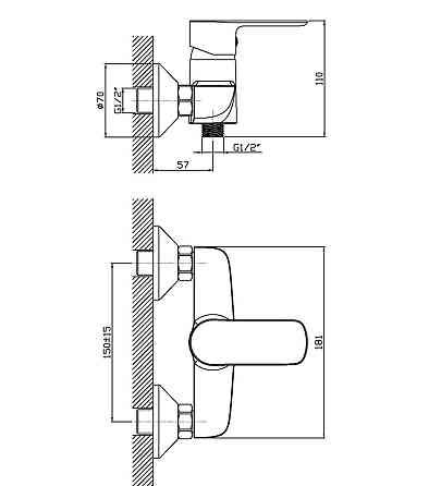 Змішувач для душа Haiba ASIO 003   ( HB0864 ) 21498 Харьков