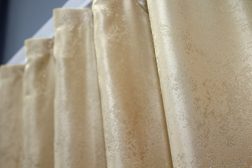 Комплект штор VR-Textil Жакард Мрамор Al1 № 438ш 130х170 см 2 шт Темно-бежевий (35-0103) Київ - фото 5