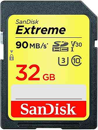 SDHC (UHS-1 U3) SanDisk Extreme 32Gb class 10 (90Mb/s, 600x) Київ