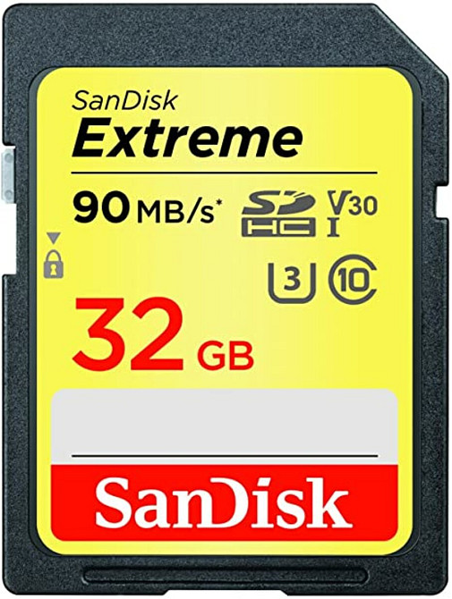 SDHC (UHS-1 U3) SanDisk Extreme 32Gb class 10 (90Mb/s, 600x) Київ - фото 1