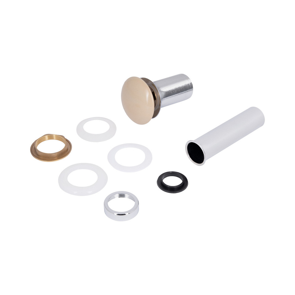 Раковина накладна Qtap Tern 480x370x135 мм, Beige, прямокутна, з донним клапаном QT17116069SB Київ - фото 7