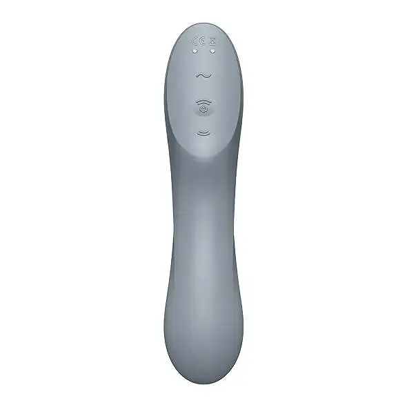 Вакуумний стимулятор з вібрацією Satisfyer Curvy Trinity 3 BlueGrey Львів - фото 4