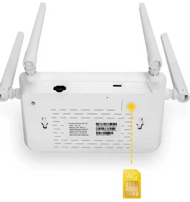 4G/5G WiFi роутер, маршрутизатор із слотом для SIM-карти, до 300 Мбіт/с Харків - фото 1