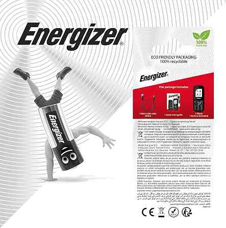 Телефон Energizer E13-2G чорний Dual SIM (Mini SIM) 2G кнопковий 32MB RAM 1GB пам'ять Bluetooth Київ