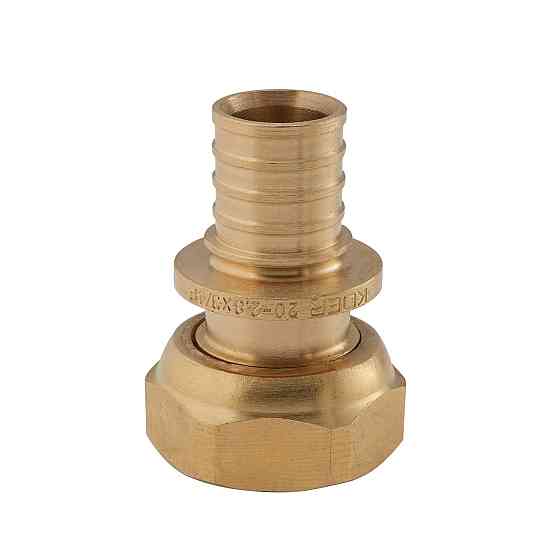 Переходник с накидной гайкой под плоское уплотнение Koer KA.A08F-20S - 20(2.8mm) x 3/4