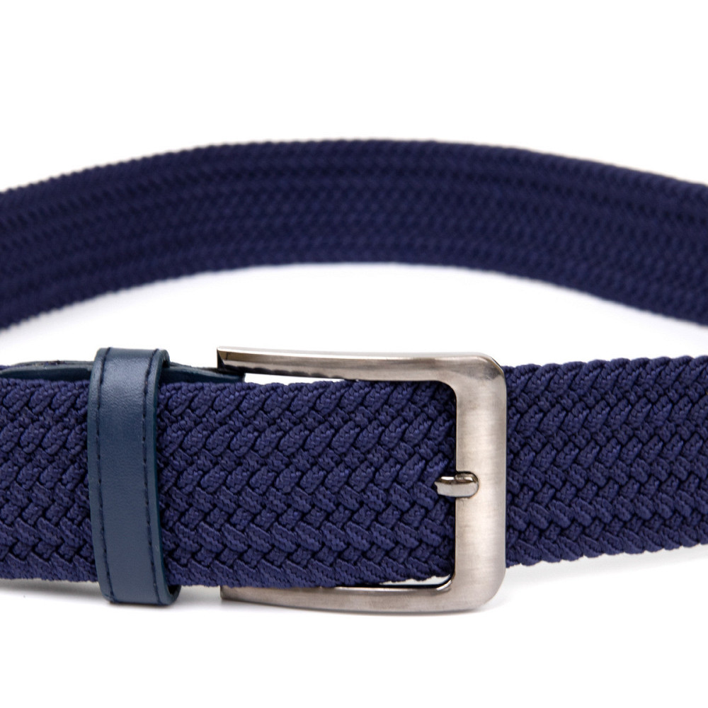 Текстильный ремень мужской классика Синий (Vintage) Киев - изображение 2