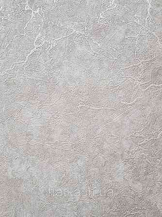 Шпалери вінілові на флізеліні гарячого тиснення DU&KA 1.06х10 вензель основа під штукатурку сірі коричневі Київ