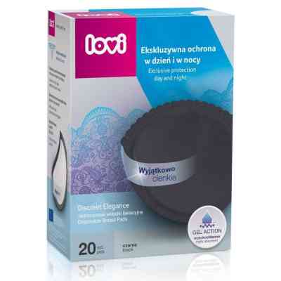 Вкладыш для бюстгальтера Lovi Discreet Elegance лактационные прокладки 20 шт. черные (19/611) Винница
