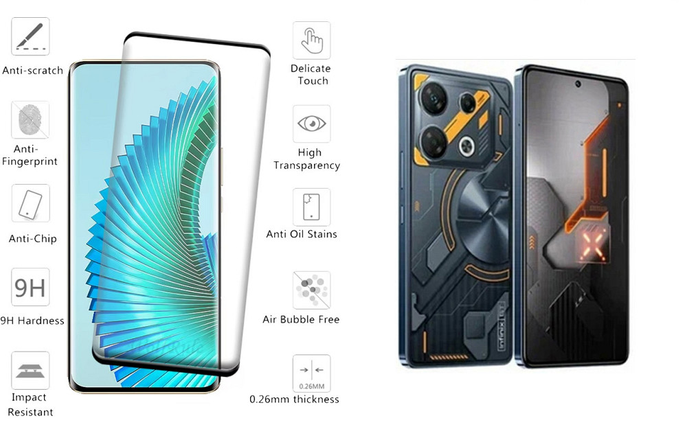 Защитное стекло HyperGlass Pro для Infinix GT10 Pro – максимальная чувствительность и защита Киев - изображение 2