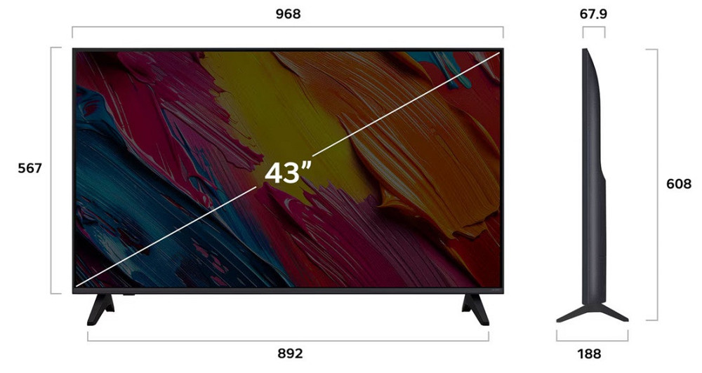 LED-телевізор LG 43QNED70A6A (7122915) Київ - фото 3