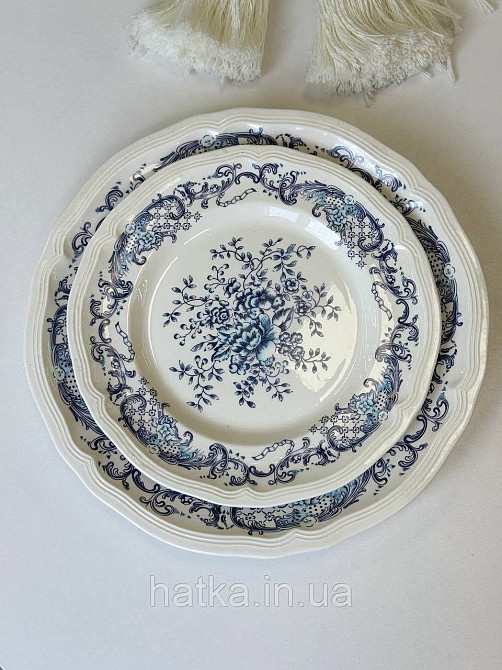 Тарілка порцеляна вінтажний стиль  21*1.5 см  "Grevelingen" 8030-510 для дому та ресторанів Київ - фото 2