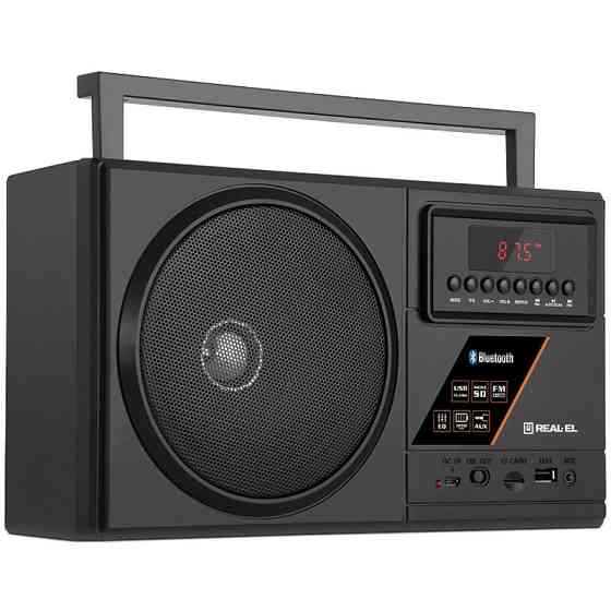 Радіоприймач REAL-EL X-700 Black Акумулятор Харьков