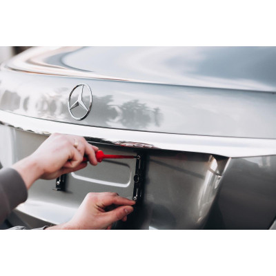 Рамка номерного знака RedHill невидимки чорні к-т 4шт (24-053-IS) Вінниця - фото 7