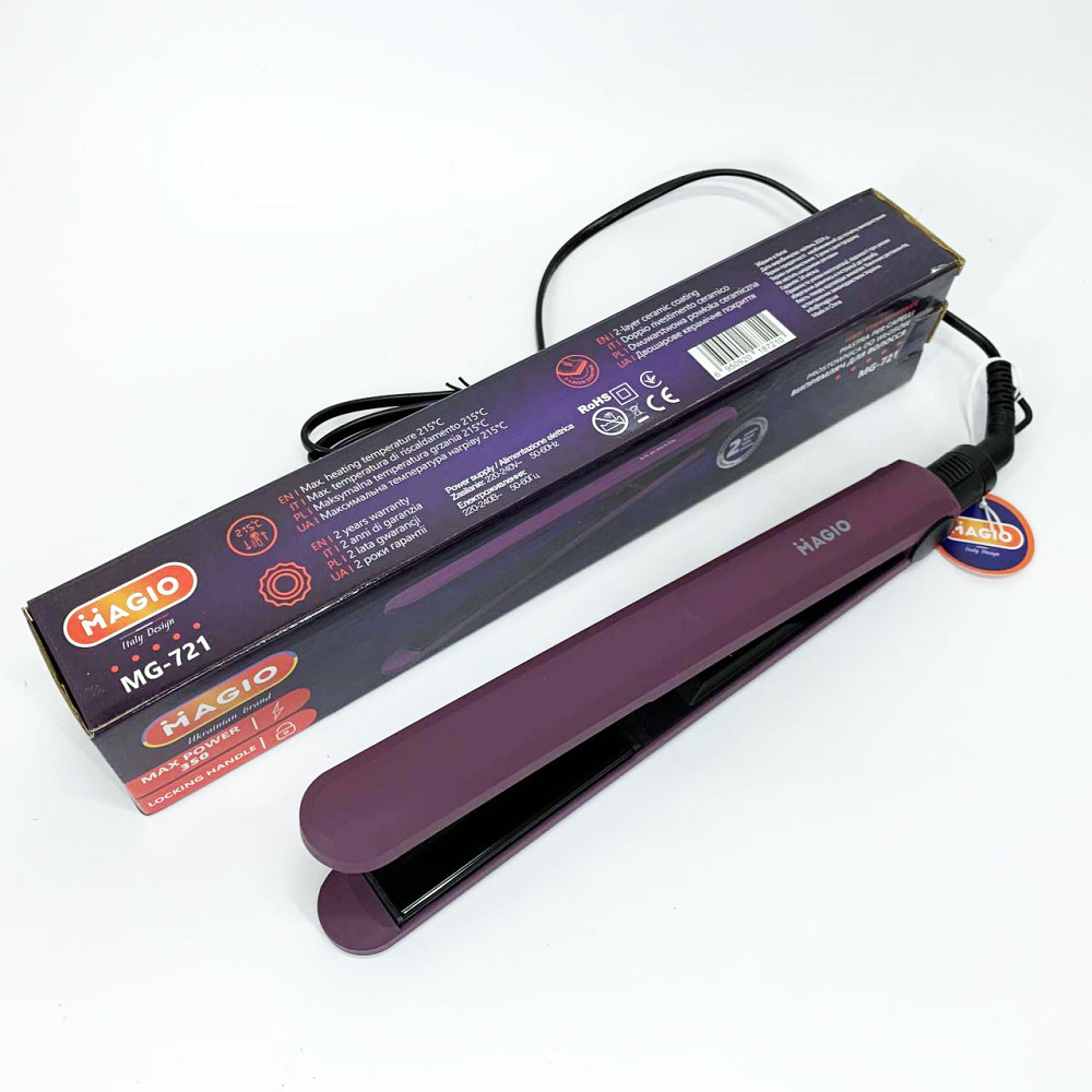 Випрямляч для гладкості волосся MAGIO MG-721, Електричний випрямляч для гладкого волосся FN-21 Львів - фото 1