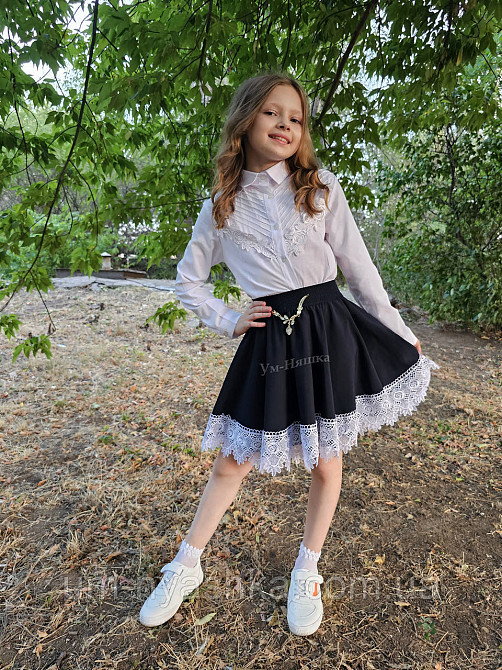 Красивая школьная блузка с длинным рукавом 128-158 Кривой Рог - изображение 7