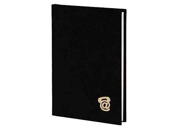 Записна книжка В7 80арк. (85х127) клітинка, висічка алф., обкл. баладек, чорний 214-P-0510 ТМ ПОЛІГРАФІСТ Київ