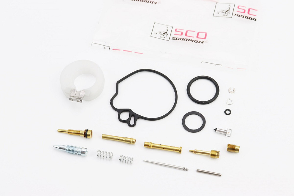 Ремонтний комплект карбюратора Honda TACT AF16, 16 деталей + поплавок Київ - фото 1