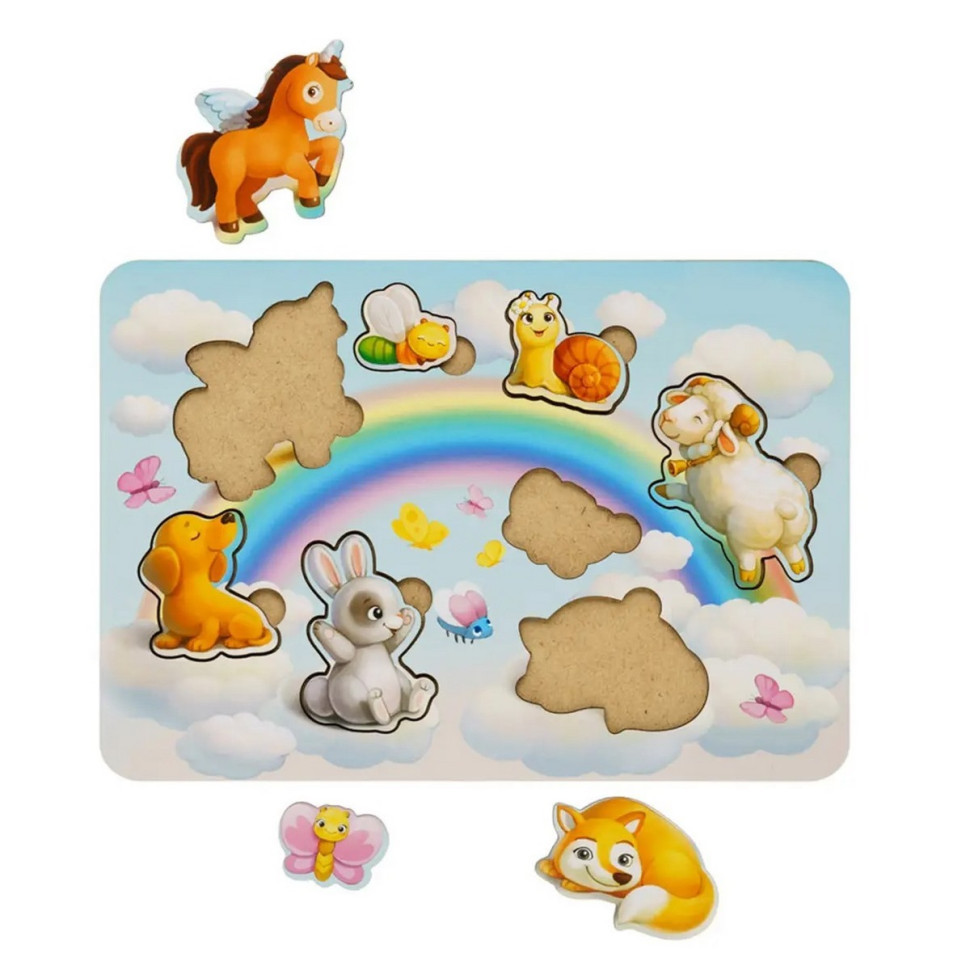 Деревянный пазл-вкладыш 