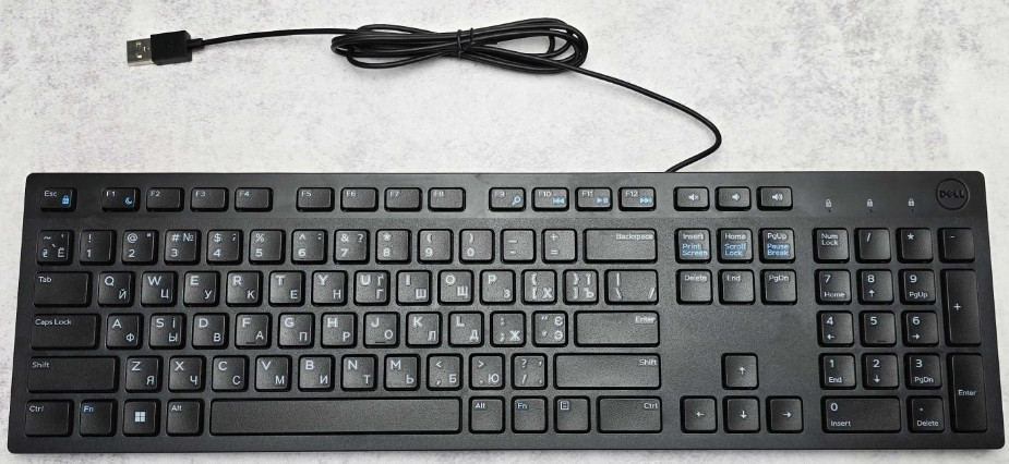 Клавиатура мультимедийная usb Dell kb216-bk-uke Новая. Харьков - изображение 4