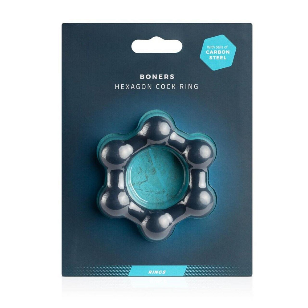 Ерекційне кільце Boners Hexagon Cock Ring Sex Aura Київ - фото 3