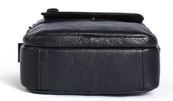 Сумка мужская зернистая Черная (Vintage) Киев - изображение 6