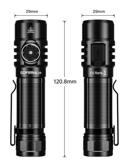 Тактичний акумуляторний ліхтар Sofirn SC29 Луцк - изображение 1