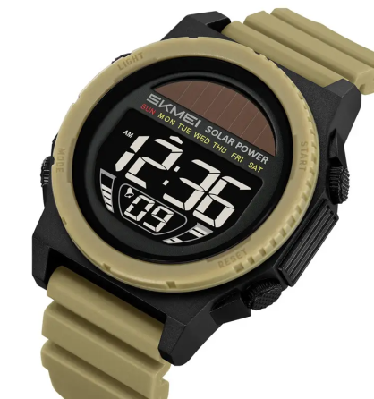 Часы мужские наручные на солнечной батарее Skmei 2358 solar (Хаки с черным) Киев