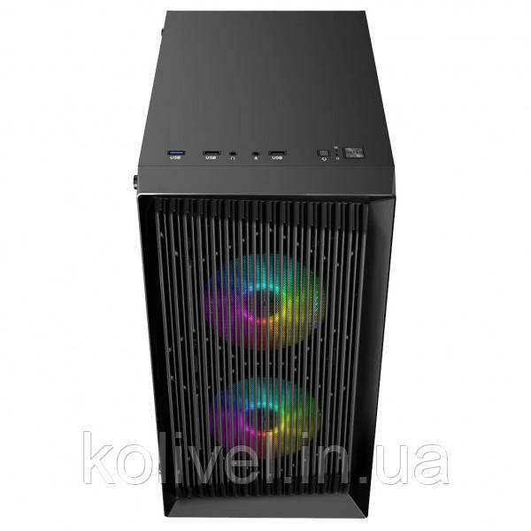 Корпус LogicConcept ATOS MESH+GLASS ARGB fans 3x120mm BLACK без БЖ mATX (AM-ATOS-10-0000000-0002) Киев - изображение 5
