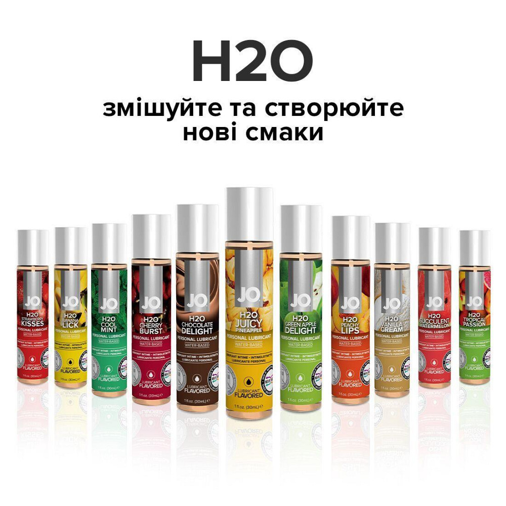 Змазка на водній основі JO H2O — Juicy Pineapple (30 мл) без цукру, рослинний гліцерин Sex Aura Київ - фото 5