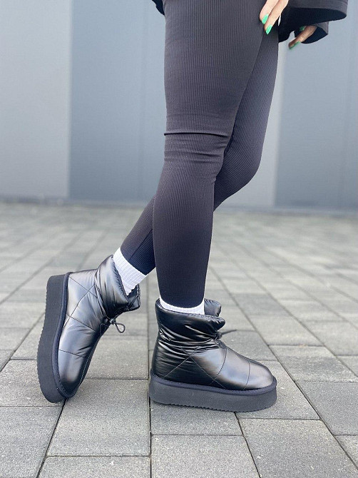 ITTS Угги жіночі ITTS чорні плащівка зимові 37-41 (5889-20-8) Коломия - фото 5