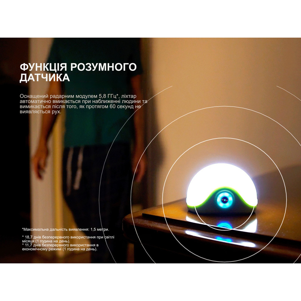 Ліхтар кемпінговий Fenix CL20R Pro, чорний Київ - фото 8