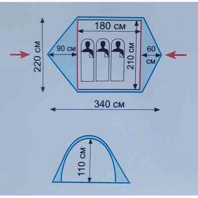 Намет Tramp Ranger 3 (v2) Green (TRT-126) Вінниця