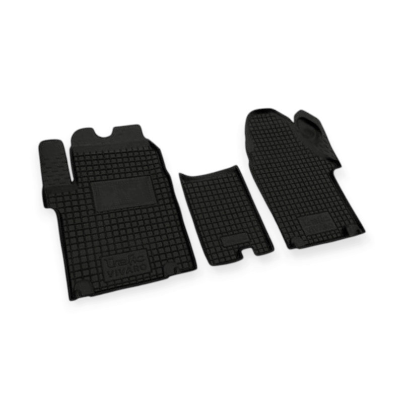 Килимки Опель vivaro 2001-2014 роздільний борт 2,5 см, з перемичкою салону Мукачево - фото 1