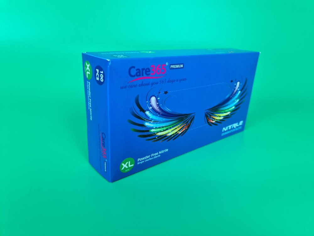 Рукавички Нітрил Синій (100 шт.) XL (1 пачка) Харків - фото 1