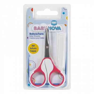 Детский маникюрный набор Baby-Nova ножиці безпечні з ковпачком рожеві (3965212) Винница