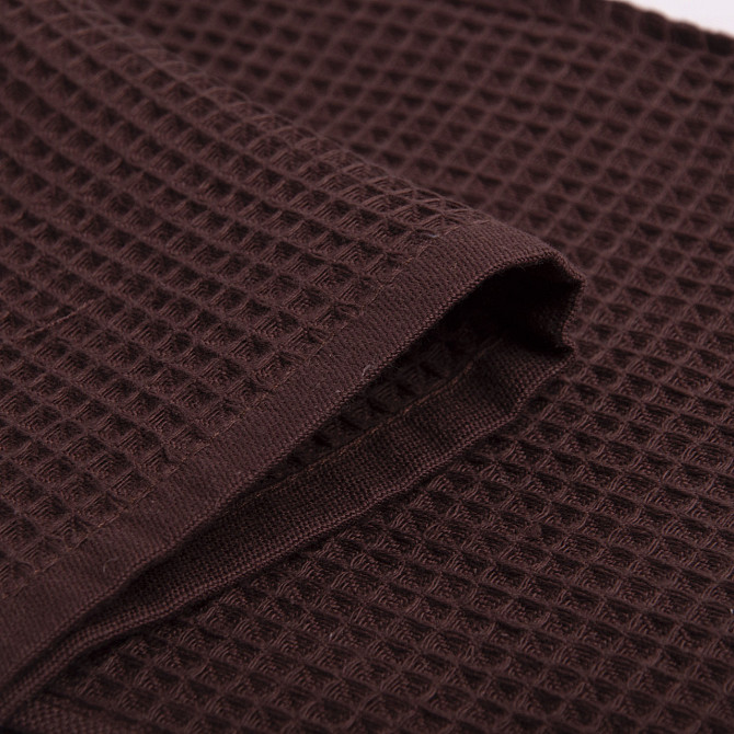 Вафельний рушник Ideal Textile 70х140 см 240 г/м2 (56860827) Коричневий Чернівці - фото 3