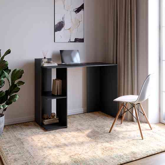 Cтіл комп'ютерний з 2 полицями М-ЗОН Джеко 1200/12 Антрацит (MZN-031021) Львів