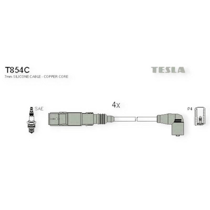 Провода высоковольтные автомобиль Шкода Octavia A5 (2004-2013), автомобиль Фольцваген Caddy III (2004-) 1.6i BGU, BSE, BSF Мукачево - изображение 1