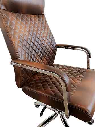 Офісне крісло керівника Tehforward Phoenix хром Anyfix Коричневий Дніпро