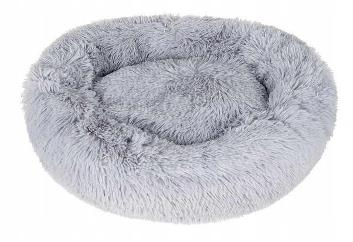 Лежак мягкий для домашних животных круглый Purlov (22759) Серый Нововолынск - изображение 2