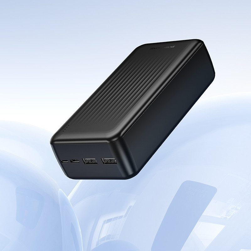 Зовнішній акумулятор BOROFONE BJ78B Clever power bank(30000mAh) Black Київ - фото 9