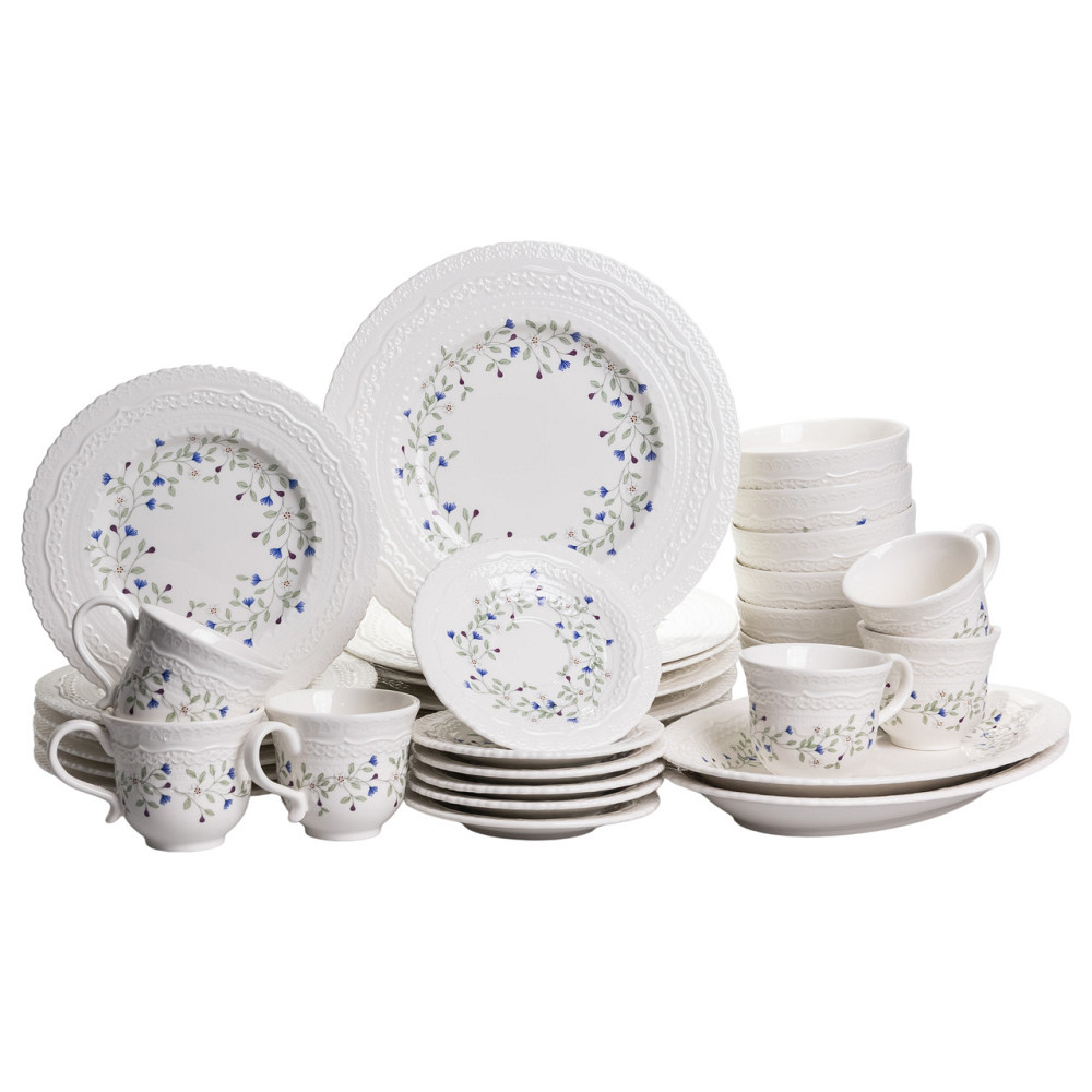 Yiwu Столовий набір посуду тарілок і чашок 32 предмети на 6 персон Sophie порцеляновий, обідній Коломия - фото 1