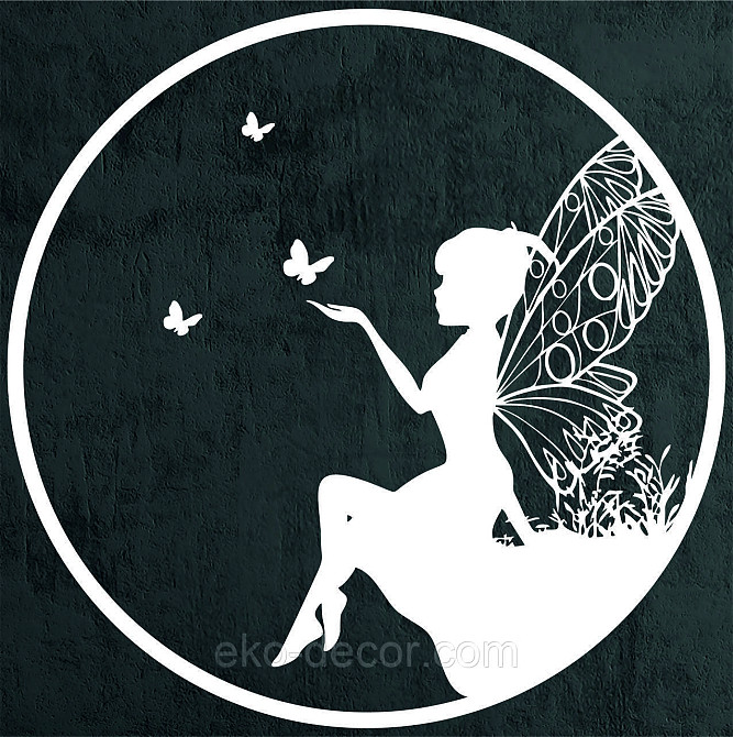 Декоративное настенное Панно «Фея-волшебница», Декор на стену 50*50 см, Белый Киев - изображение 3