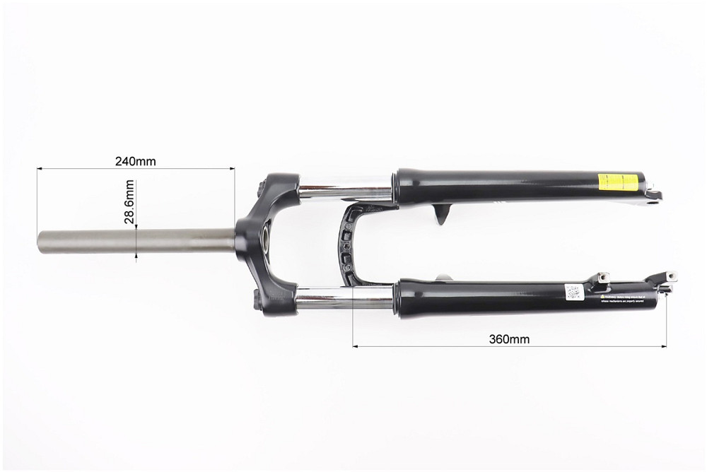 Вилка 26" амортизаційна, без різьби 1-1/8" (28,6мм), шток 240мм, з ходом 100мм, V/Disk-brake, Preload, алюмінієва, чорна XCM 30 Київ - фото 4