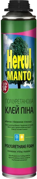 Клей-піна монтажна ручна Hercul STD Manto 800 мл Киев - изображение 1